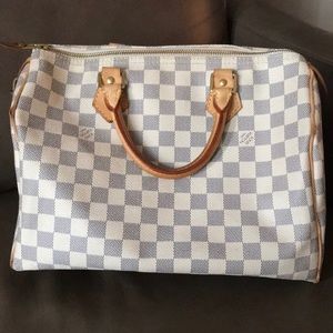 Louis Vuitton Damier Azur Speedy 30 Purse